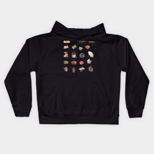 cottagecore sticker pack Kids Hoodie